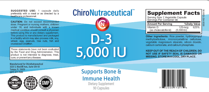 D3 5,000 IU - High Potency D3 Without Digestive Upset